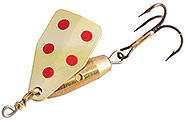 Brass with Red Dots Stream-A-Lure