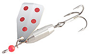 Chrome with Red Dots Stream-A-Lure
