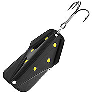 Black with Yellow Dots Wobber Lure