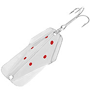 Silver with Red Dots Wobbler Lure