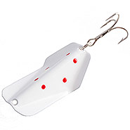 White with Red Dots Wobbler Lure