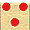 Gold with Red Dots