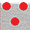 Silver with Red Dots