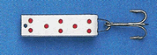 White with Red Dots Li'l Jake Lure